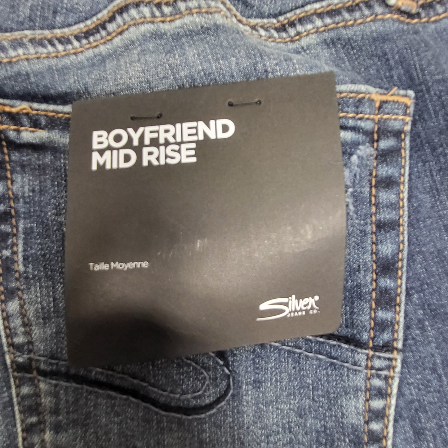 SILVER JEANS CO. Boyfriend Mid Rise Sz 28/29 Indigo L27101EGX360
