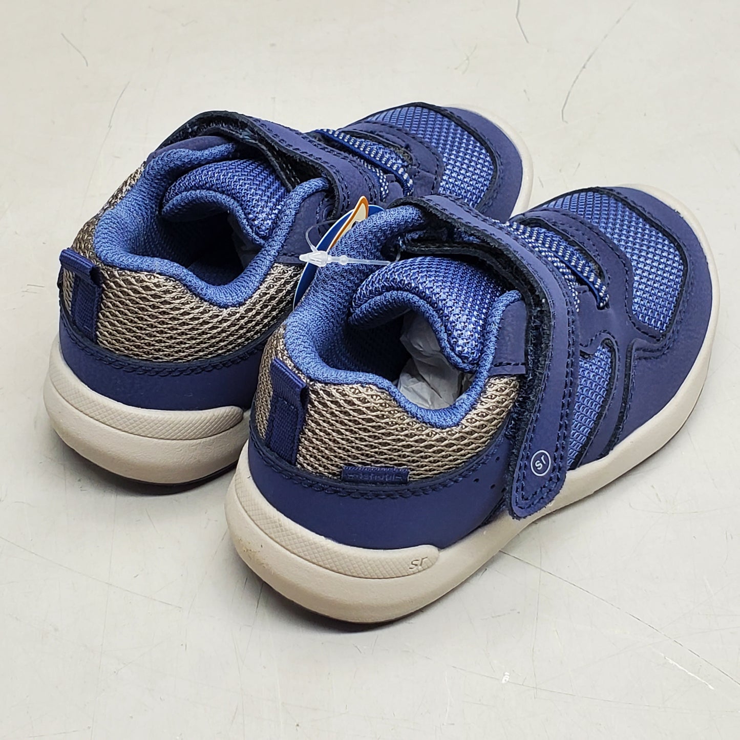 STRIDE RITE SRT Winslow Sneaker Shoes Toddler SZ 8W Navy BB018701