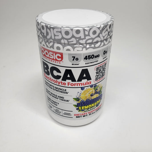 BASIC Creatine Monohydrate Increase Muscle Blueberry Lemonade 11.1oz BB 02/27