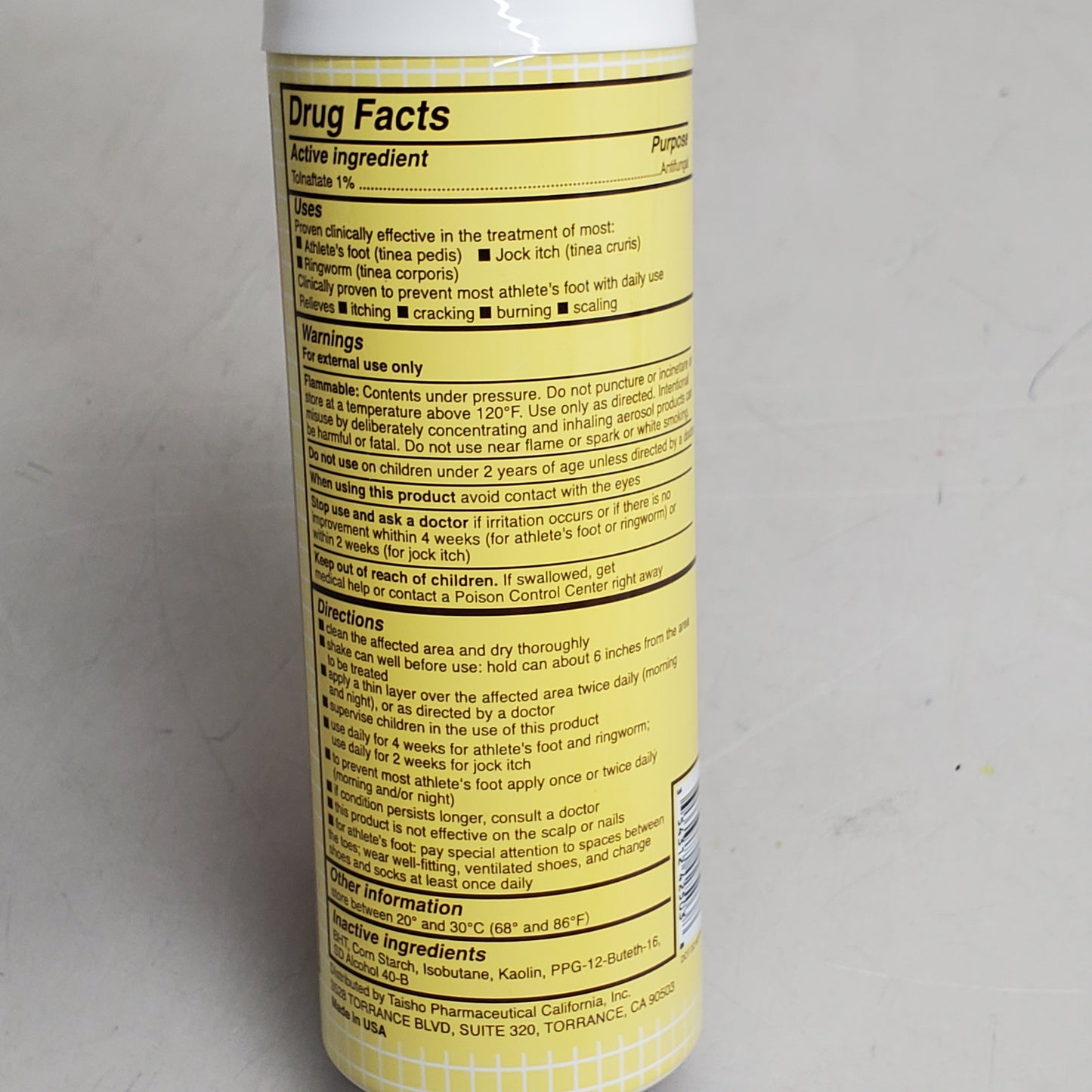 DERMAN (3 Pack) Antifungal Powder Spray Tolnaftate 1% For Athletes Foot 4.6 OZ BB 12/26