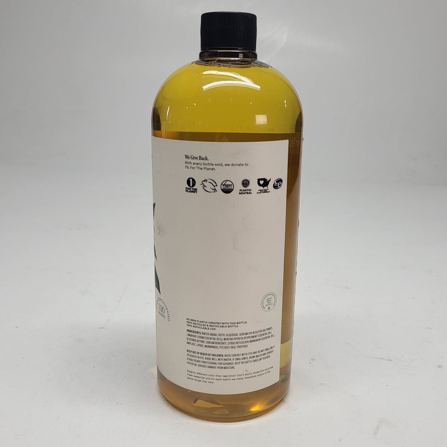 KOALA ECO (2 PACK) Laundry Wash Mandarin and Peppermint Essential Oil 33.8 oz