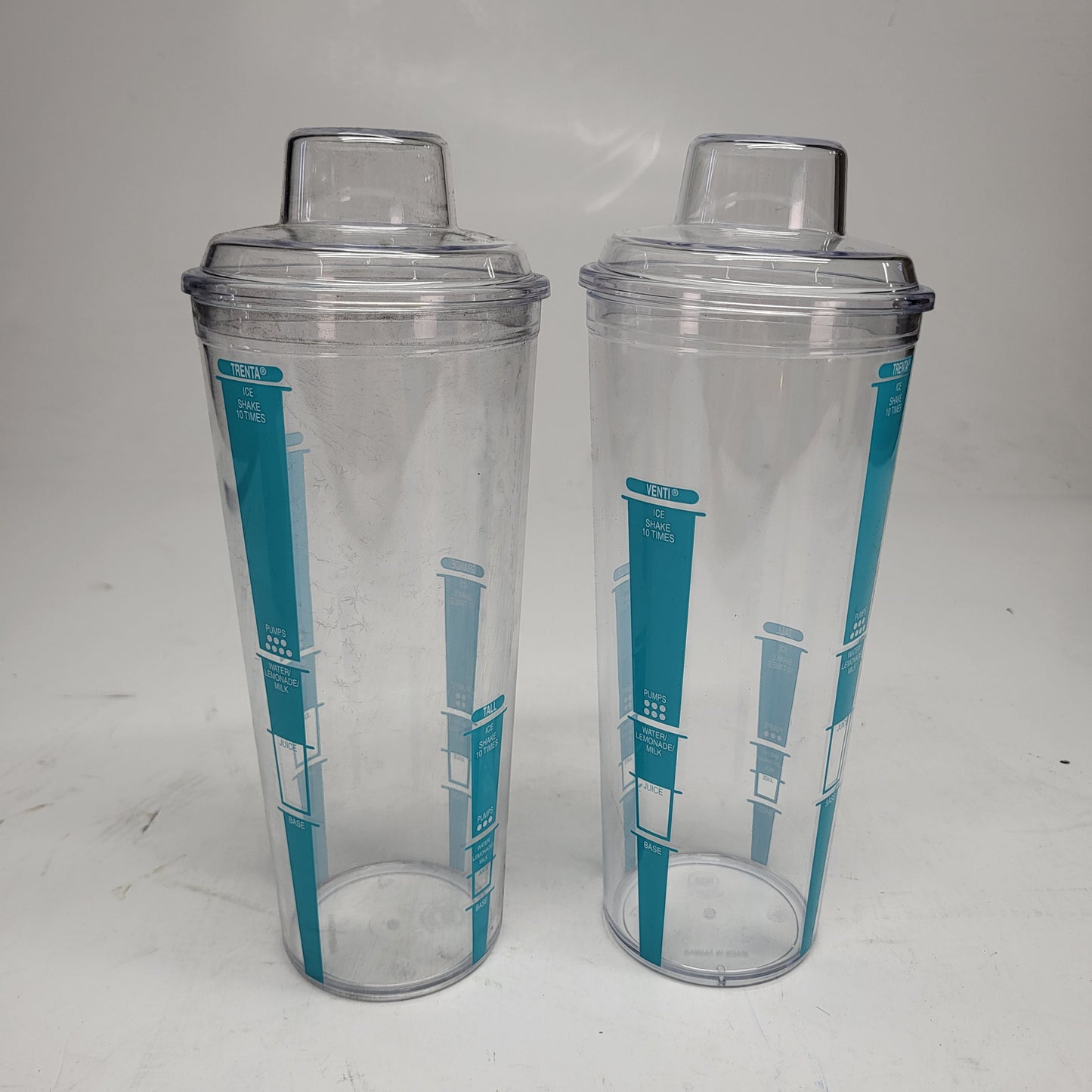 MAXPLUS (2 PACK) Starbucks Beverage Iced Coffee Clear Shaker