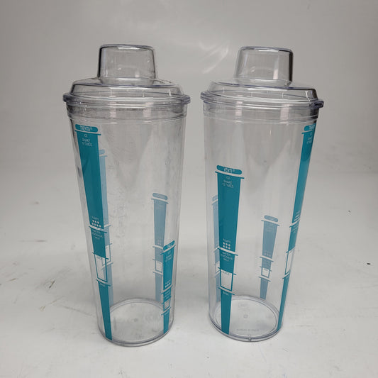 MAXPLUS (2 PACK) Starbucks Beverage Iced Coffee Clear Shaker