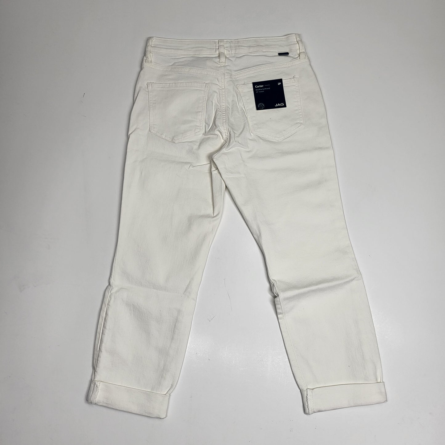 JAG Carter Mid Rise Girlfriend Pant Women's Sz 2P JP2967CBD618