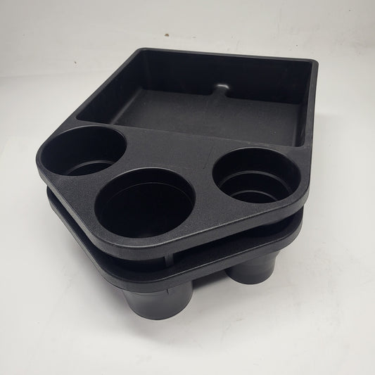 ZA@ CADDY PRODUCTS (2 PACK) Movies Cinema Concession Snack & Drink Tray  Black