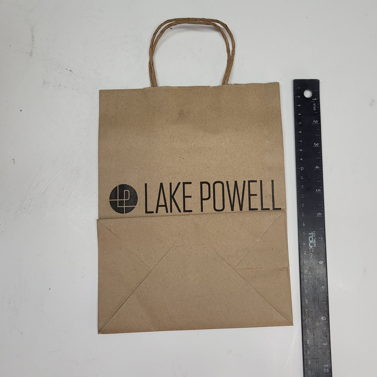 ZA@ (250 PACK) Lake Powell Printed Paper Gift Bags 10" x 8" Brown