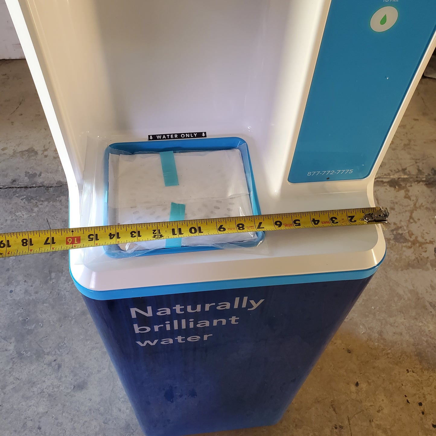 FLOWATER Premium Refill Station for Offices, Breakrooms & Garages Blue / White FW-3000HB0