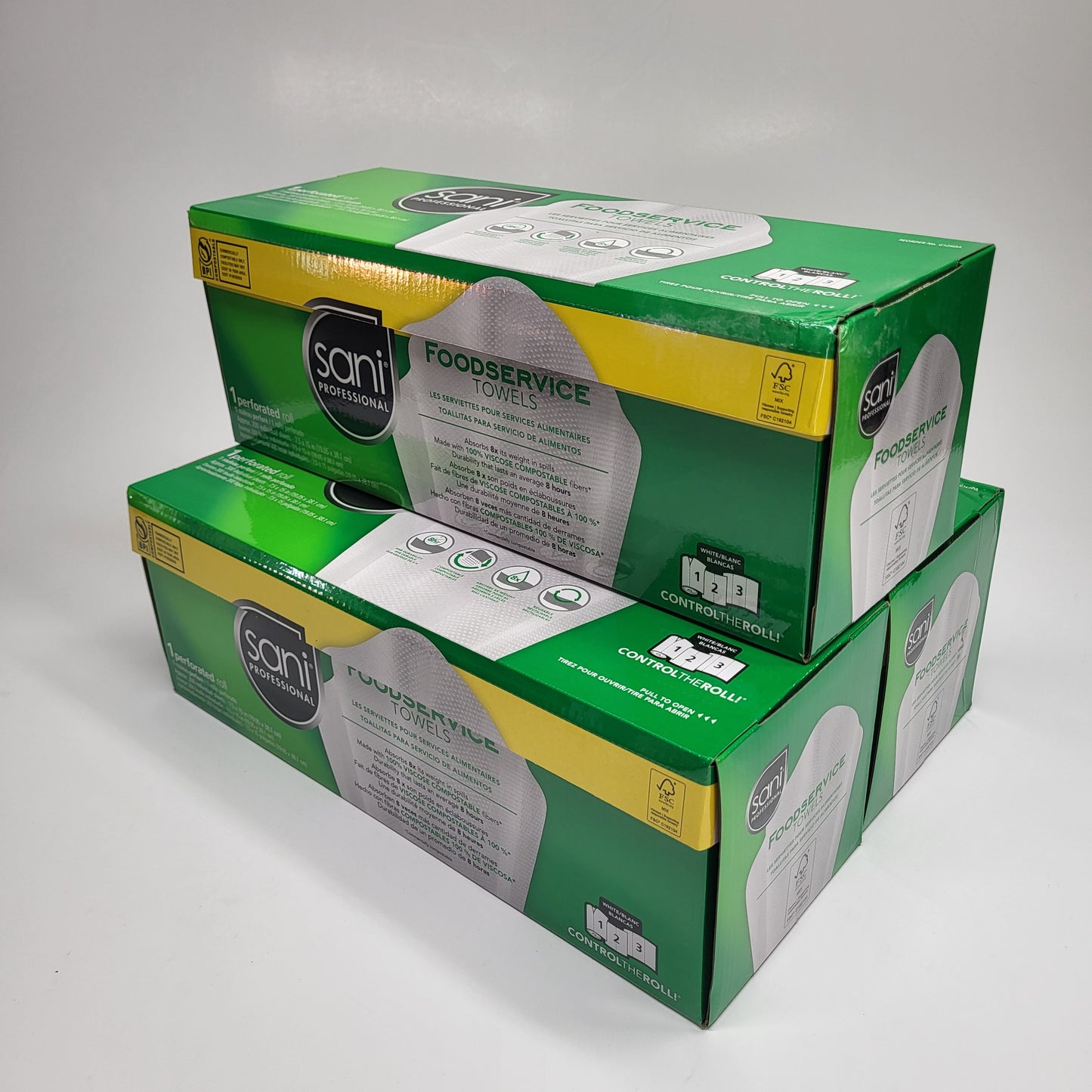 SANI PROFESSIONAL (3 PACK, 200 EACH) Foodservice Perforated Towels GD125DAA