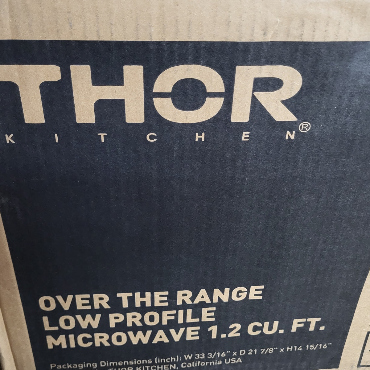 THOR KITCHEN 30 Inch Over-the-range Slim Microwave  Black & Silver TOR30L