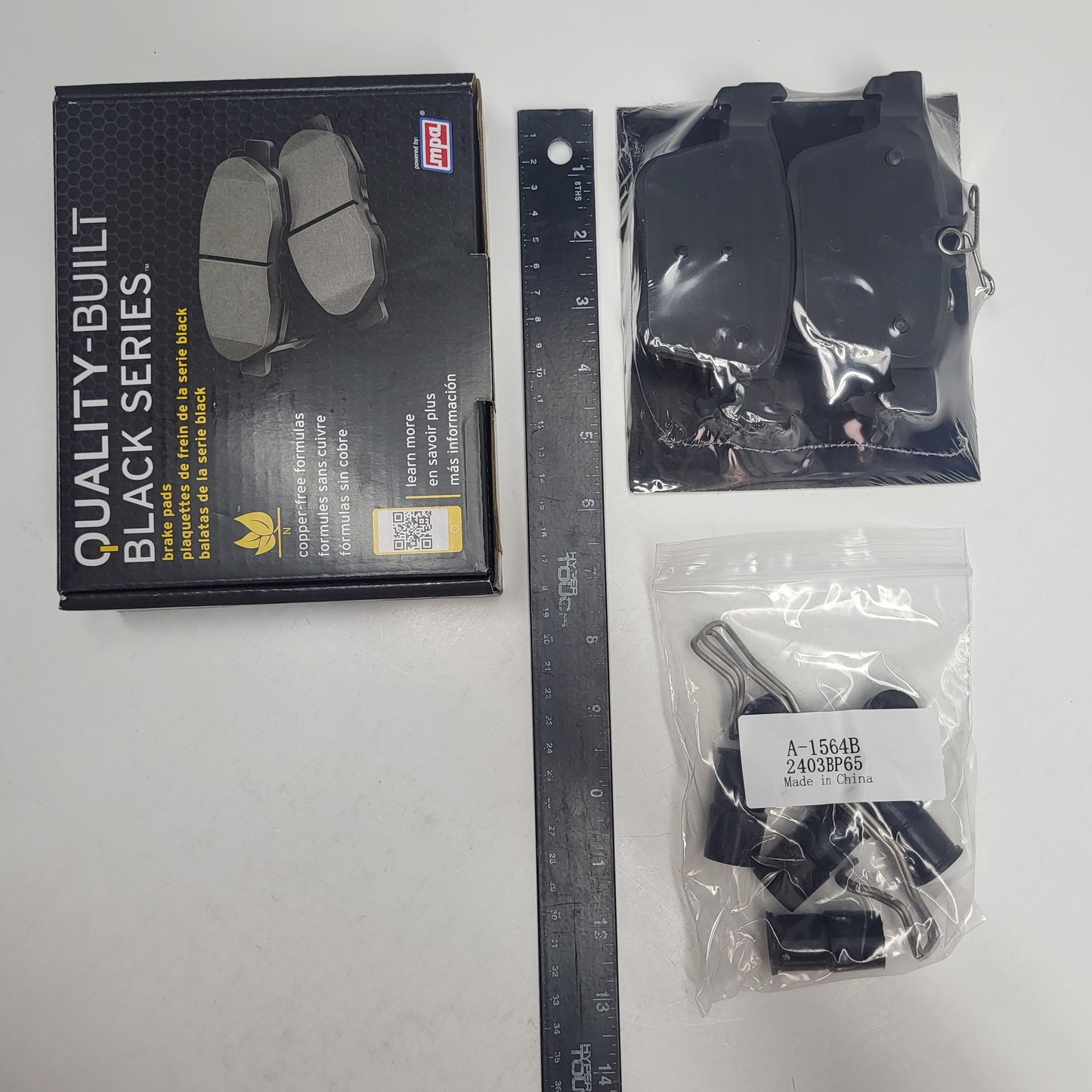 QUALITY-BUILT Ceramic Disc Brake Pad Set Black Rear 1003-1761C