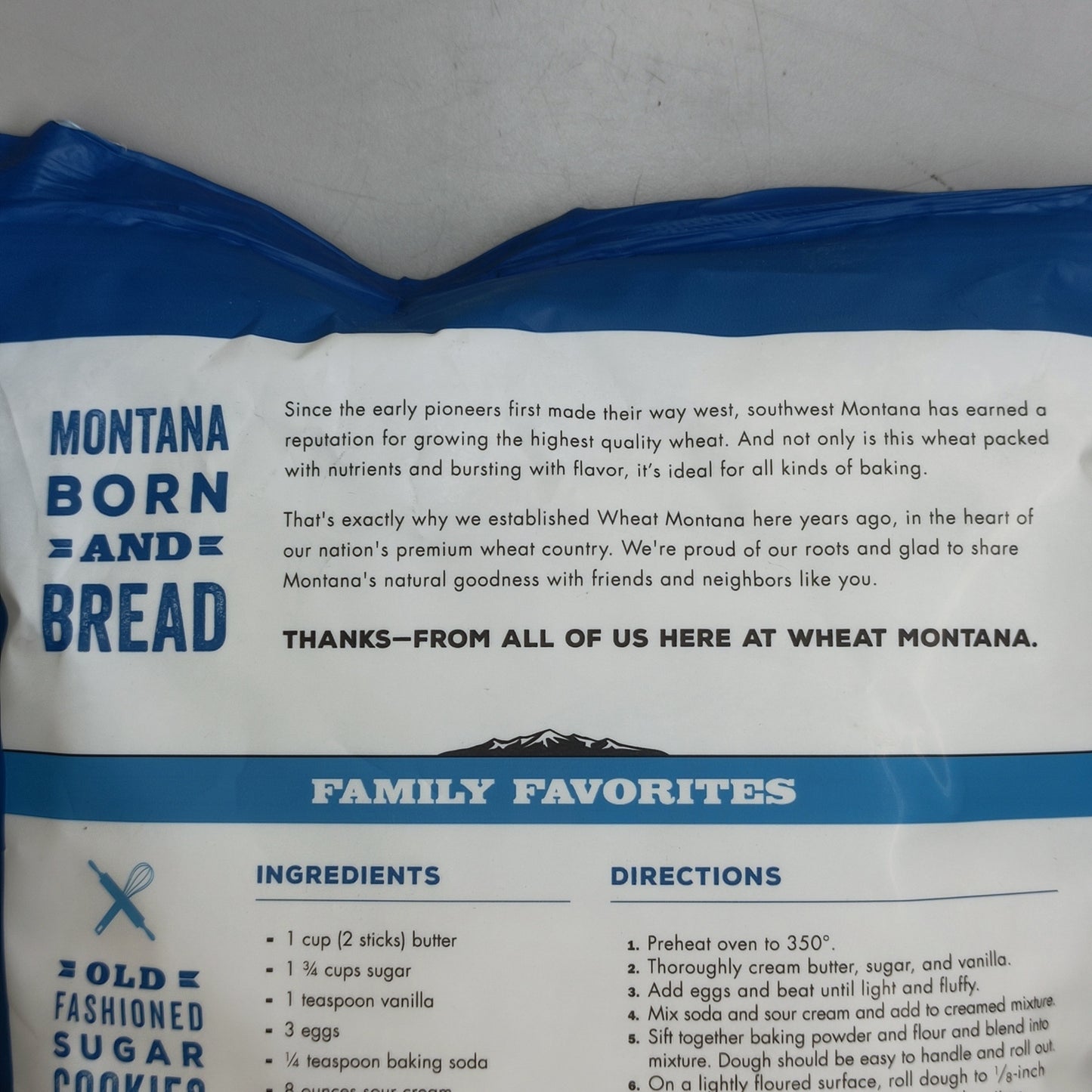 ZA@ WHEAT MONTANA BAKERY (4 PACK, 5 lbs Each) Premium All-Purpose Natural White Flour BB 04/25 H