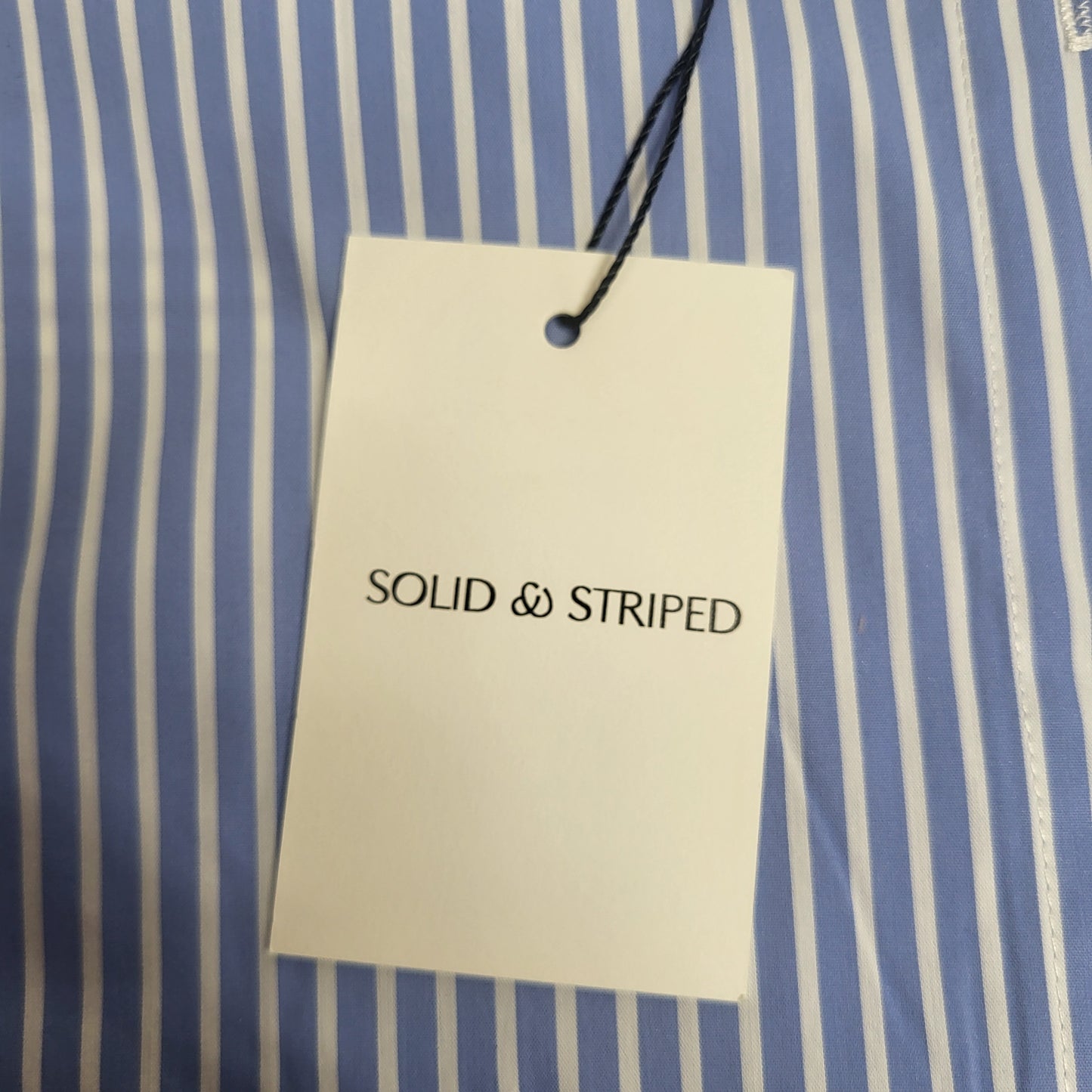 SOLID AND STRIPED The Avril Stripe Button-front Shirt XS Colorblock Marina SU26B2287PYDCBM