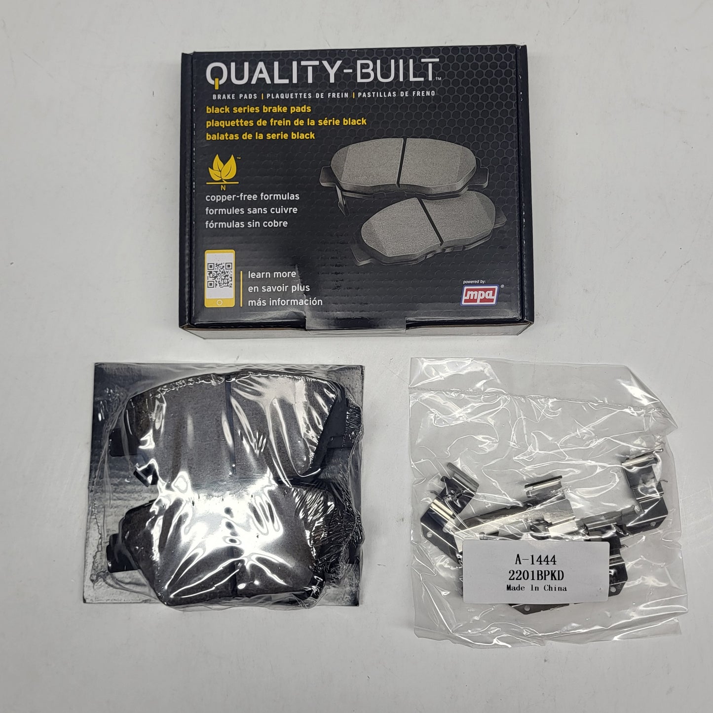 QUALITY-BUILT Ceramic Disc Brake Pad Set Black Front 1003-1444C