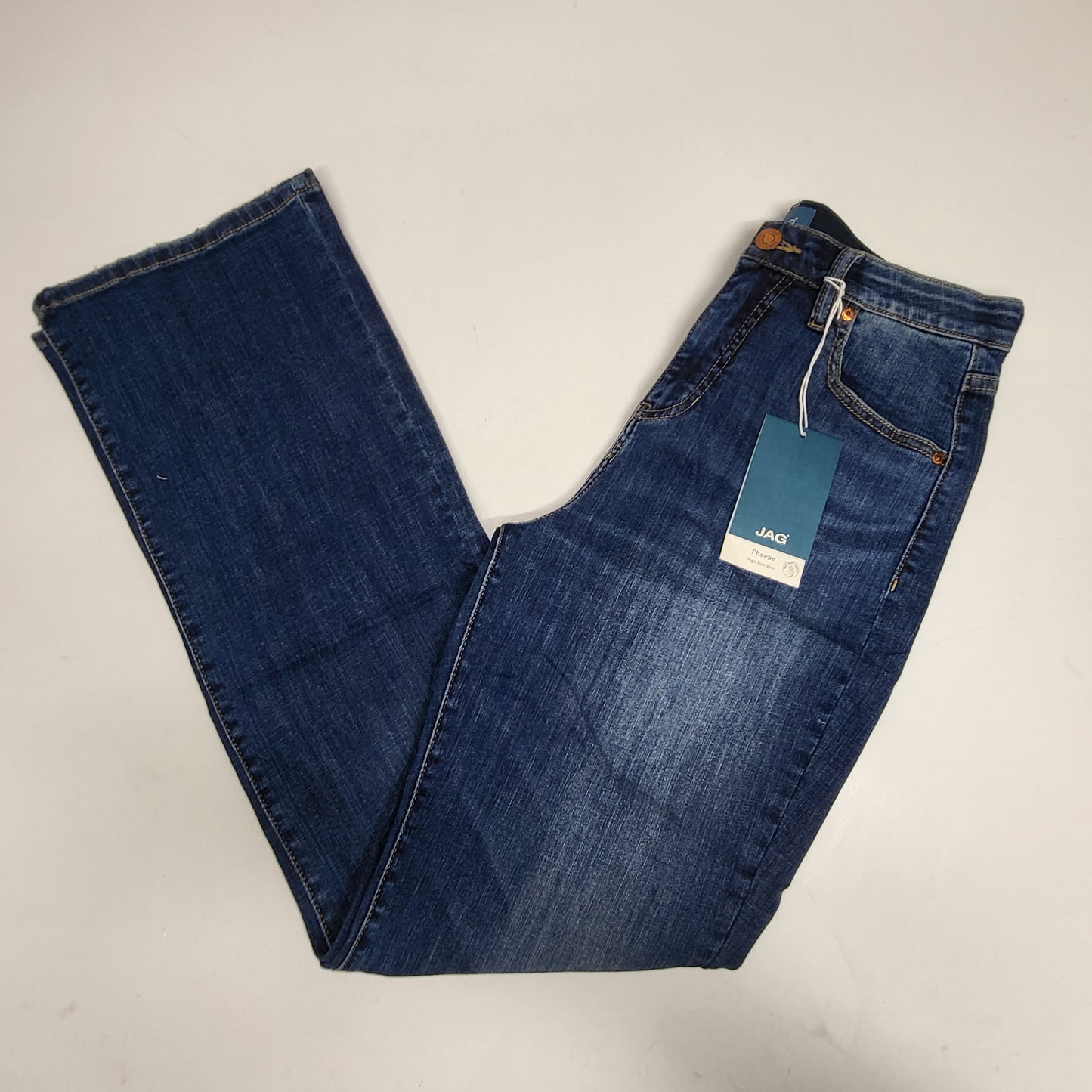 JAG Phoebe High Rise Bootcut Jeans Women's Sz 8/32 Seaside Blue J2911SCV418