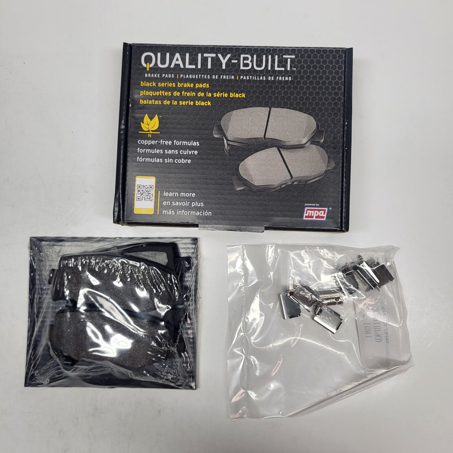 QUALITY-BUILT Semi-Metallic Disc Brake Pad Set Black Rear 1003-1274M