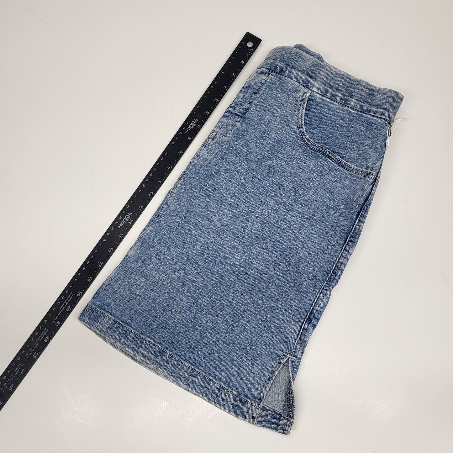 JAG On-the-go Mid Rise Pull-On Skort Womens Sz 16 Silver Lake J3101CSA220