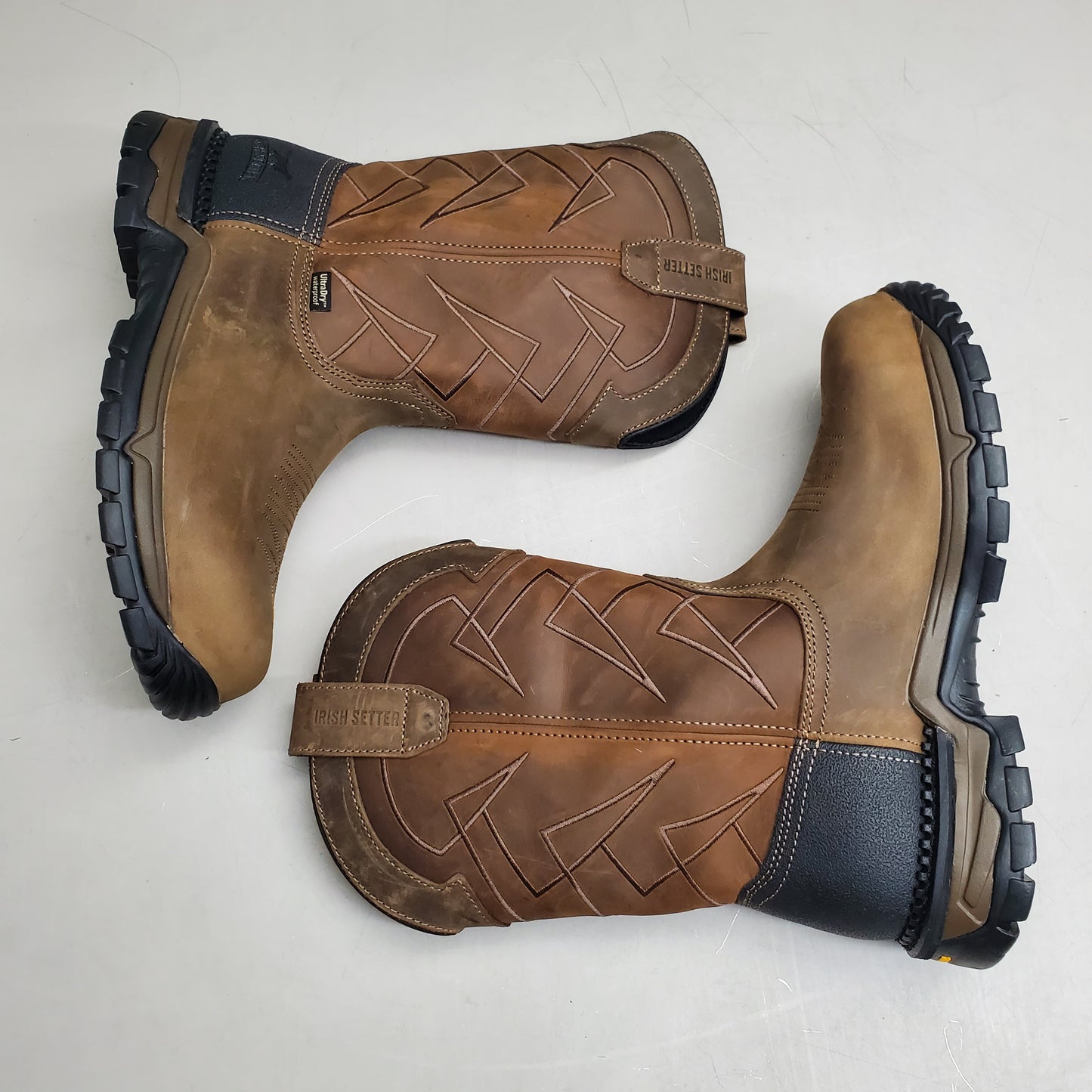 RED WING Irish Setter Two Harbors 11" Pull-on Boot Work Safe Toe Men's SZ 11D Brown 83966 Waterproof