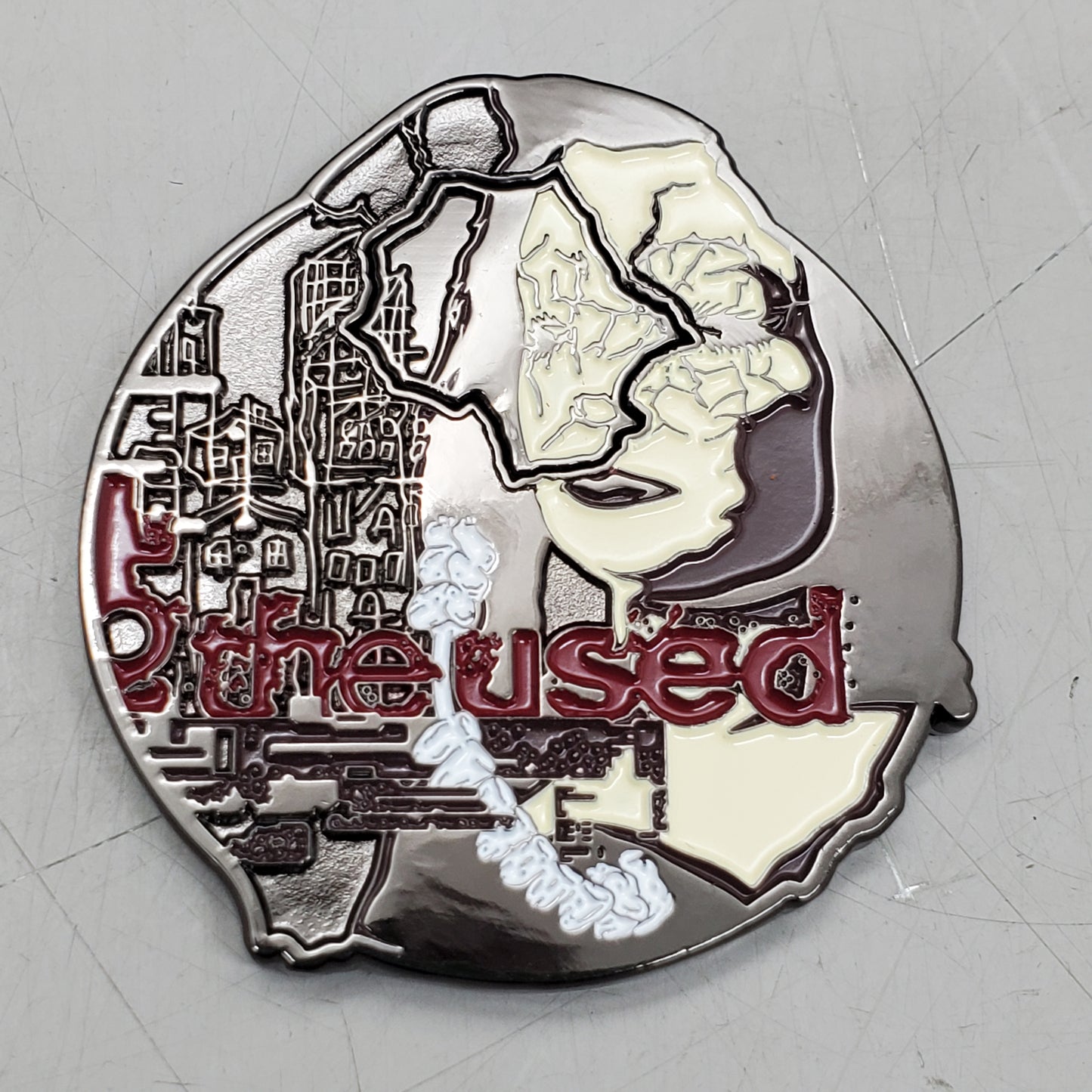 THE USED (2 Pack) Self Titled Medallion Collector Coin 2" Red / White