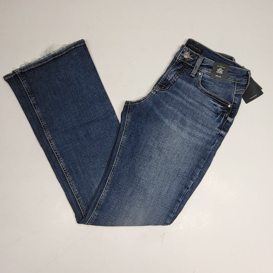 SILVER JEANS CO. Suki Curvy Fit Mid Rise Slim Boot Eco Friendly Sz 30/33 Indigo