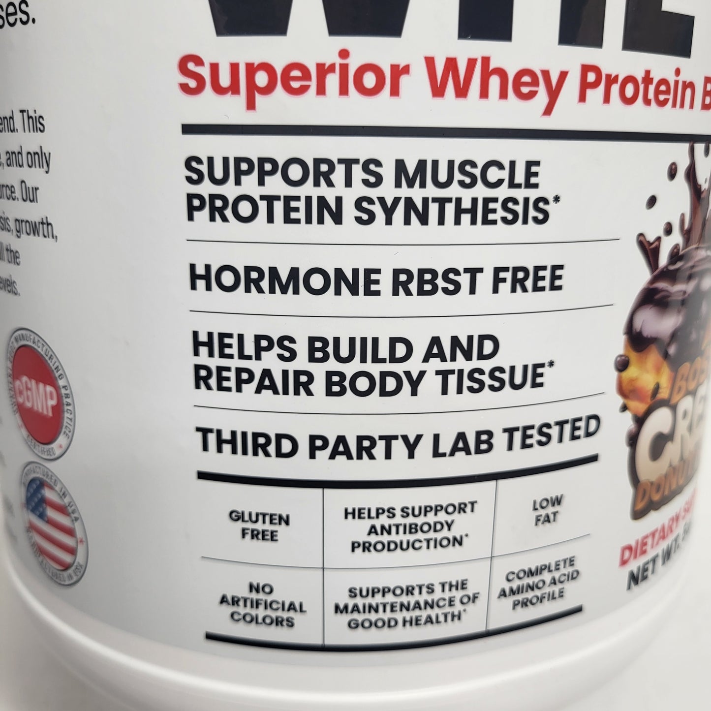 BASIC Basic Whey Protein Blend Muscle Building Boston Donut 5lbs BB 12/27