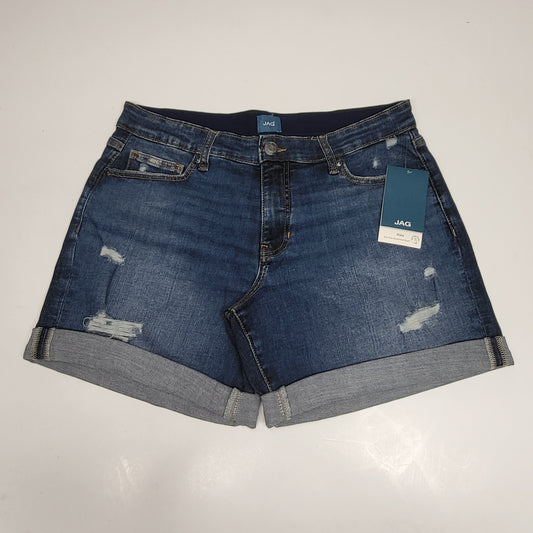 JAG Alex Mid Rise Boyfriend Short Womens Sz 10/5 Voyage Blue J5124EAE446