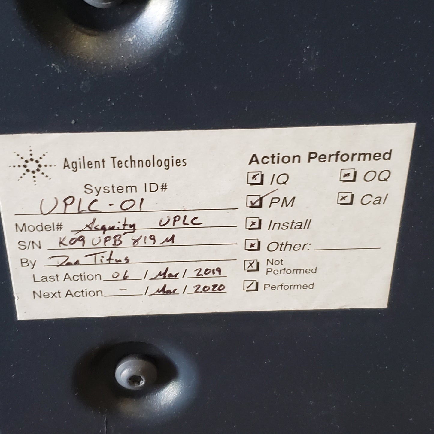 ACQIOTY Ultra Performance LC System W/ Sample Organizer, FLR & PDA Detectors, Column & Sample & Binary Solvent Managers (For Parts Or Not Working)