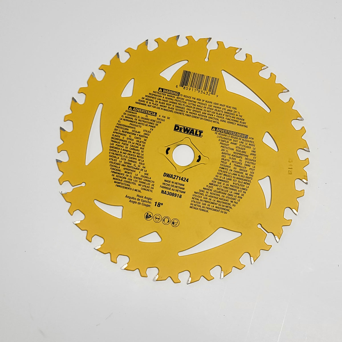 DEWALT (10 PACK) Rotating Saw Blades 24t   7.25in DWA271424B10 (Damaged Box)