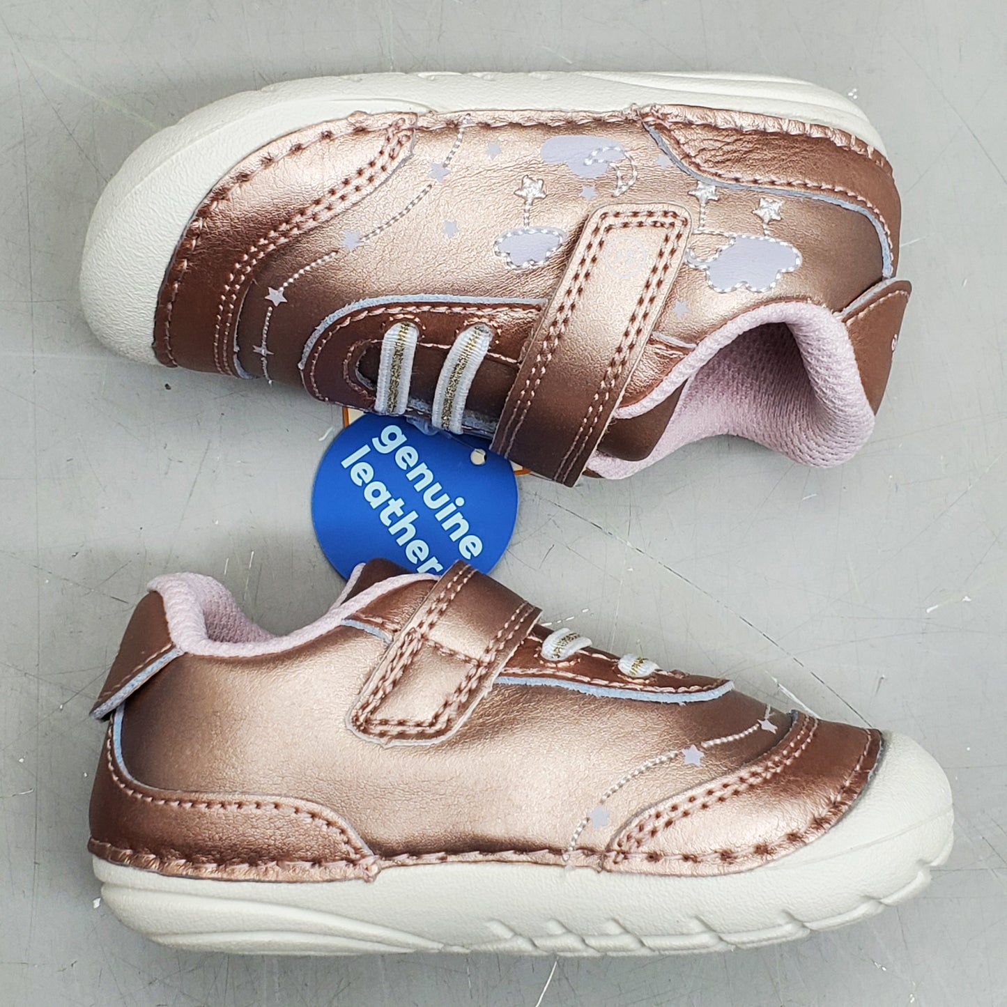 STRIDE RITE SRT Adalyn Sneaker Shoes Toddler SZ 3.5W Rose Gold BB000702