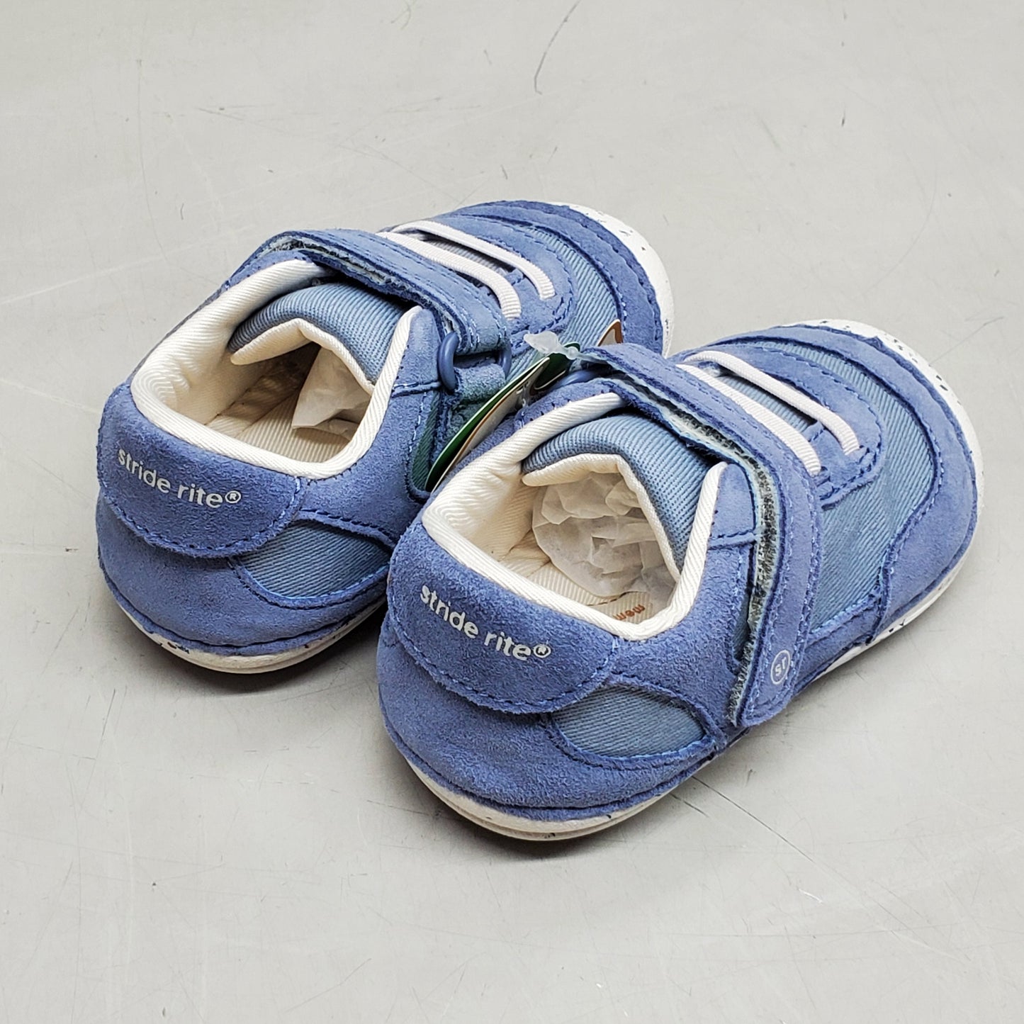 STRIDE RITE SM Sprout Sneaker Shoes Toddler SZ 4W Blue BB033002