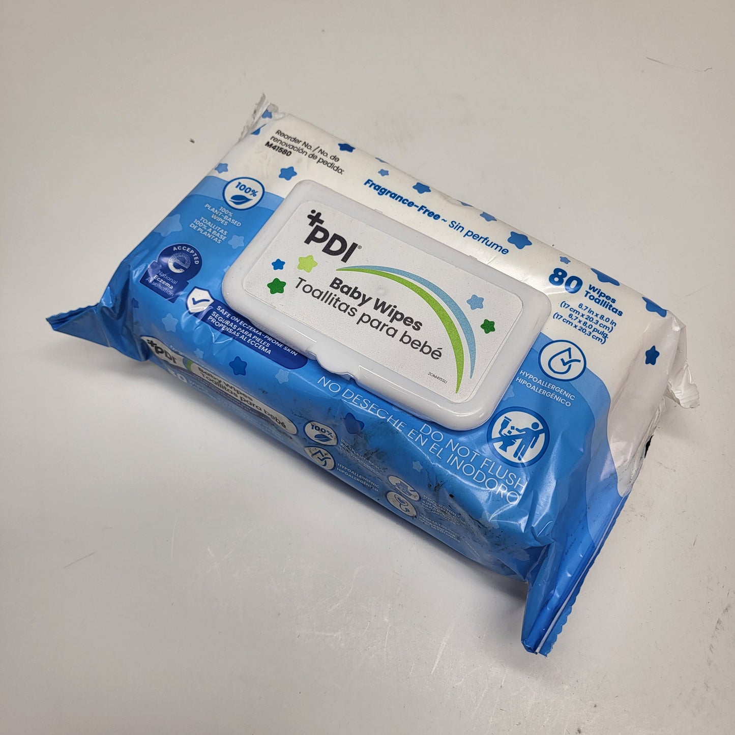 ZA@ PROFESSIONAL DI (3 PACK) Baby Wipes Fragrance Free Eczema Safe 80 Wipes