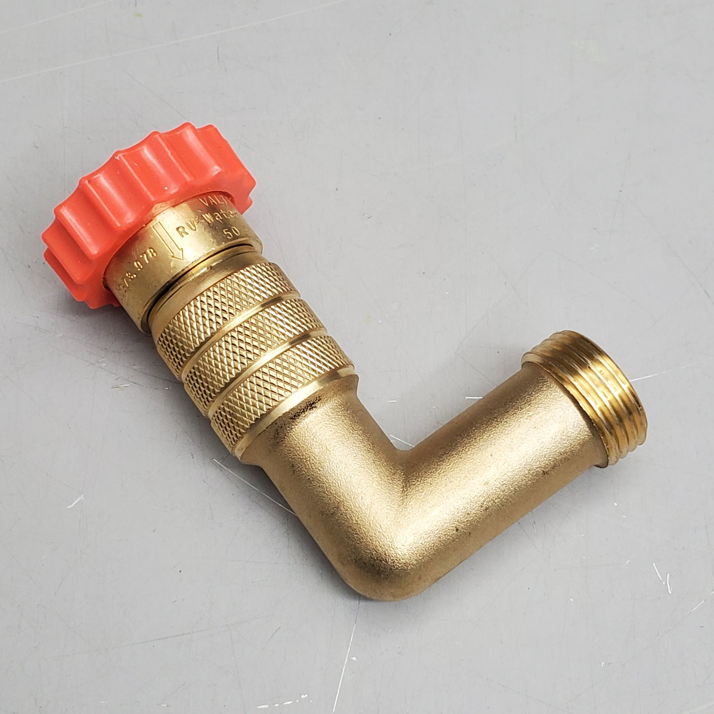 VALTERRA Hi-flow RV Shower Water Regulator 90° Elbow 3/4" FPT & MPT A01-2222
