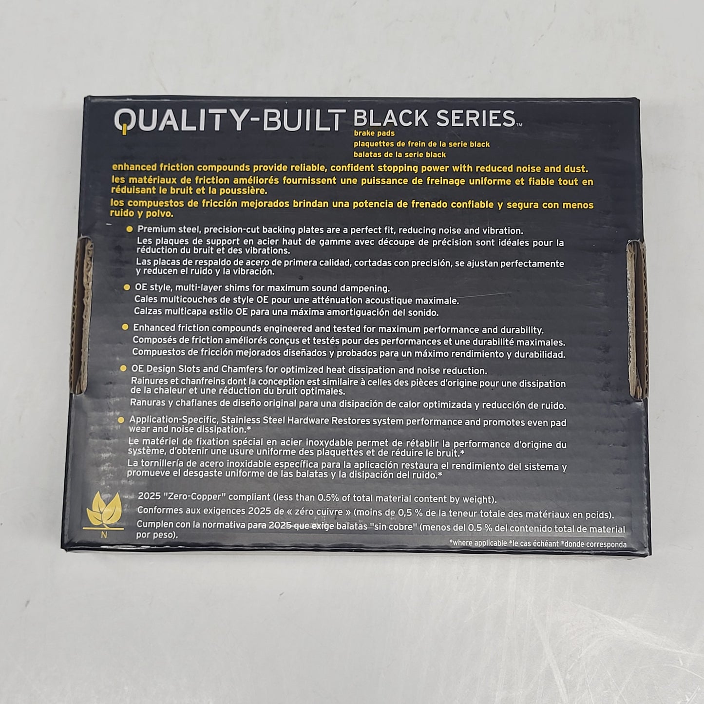 QUALITY-BUILT Ceramic Disc Brake Pad Set Black Front 1003-1815C