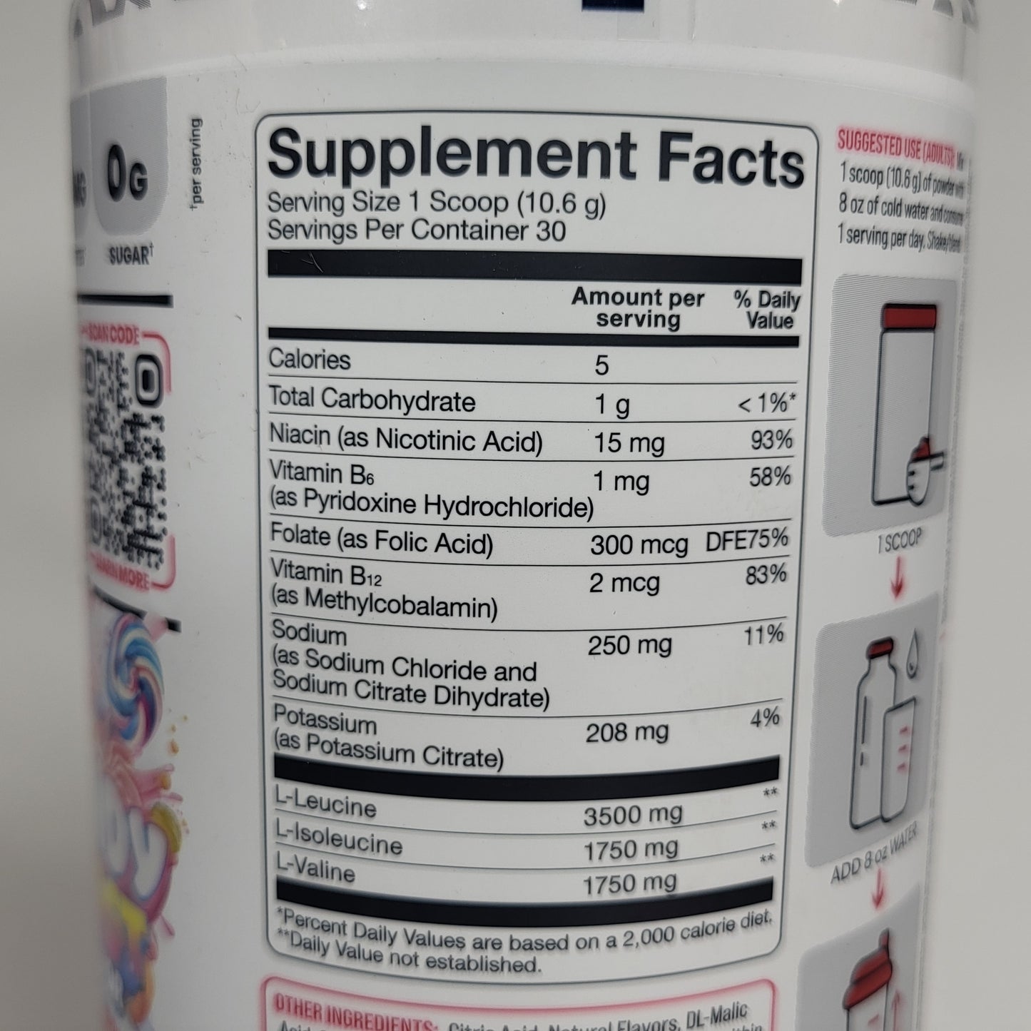 BASIC Creatine Monohydrate Increase Muscle Mass Candy Burst 11.2oz BB 01/27