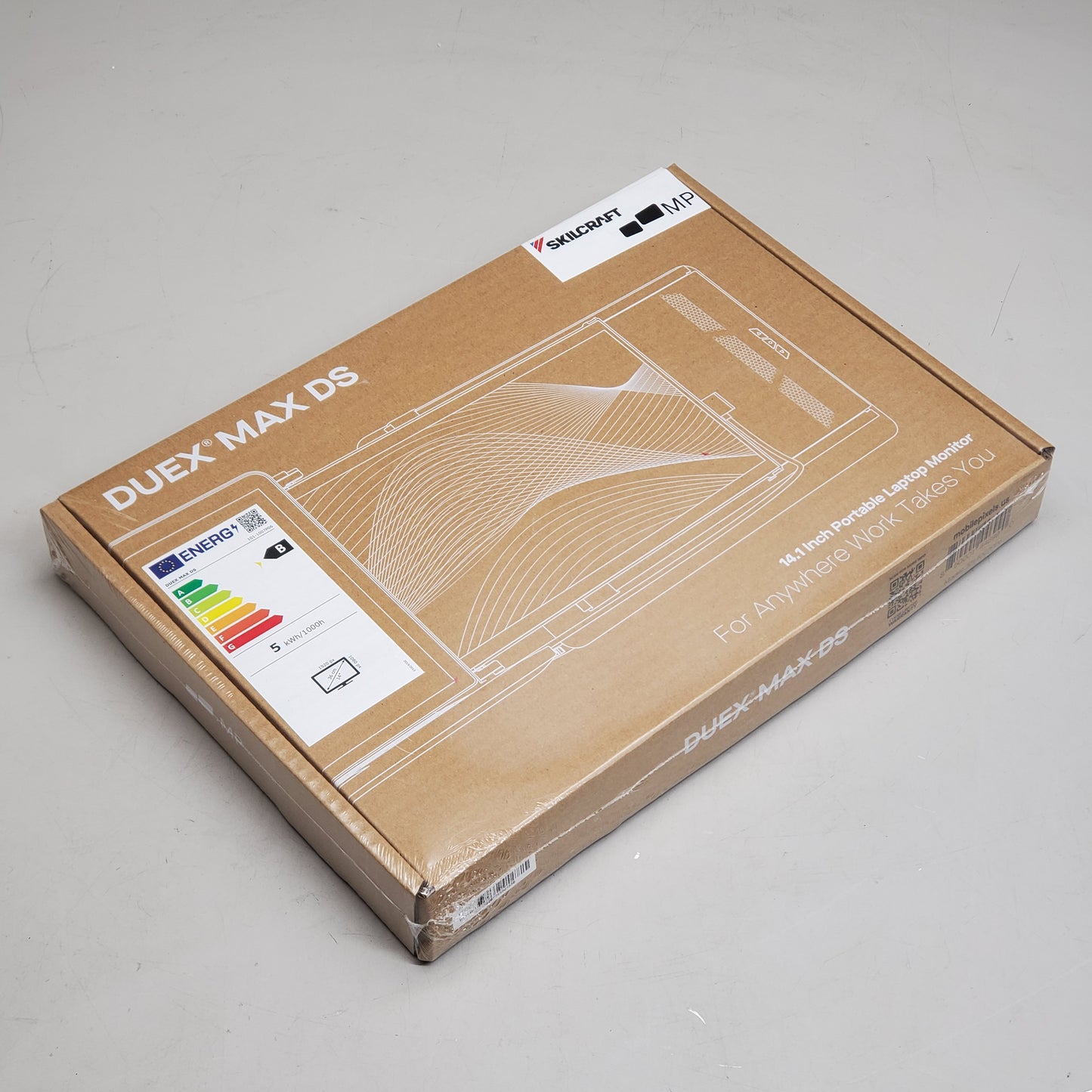 DUEX MAX DS 14.1” Portable Laptop Monitor - Black (Model 071503302014)