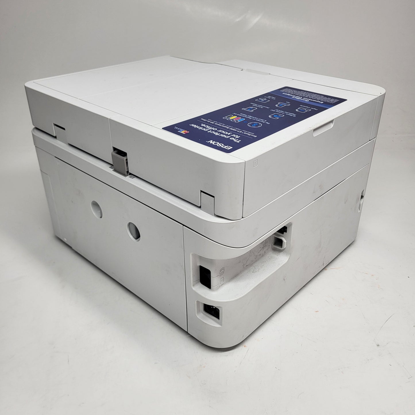 EPSON Ecotank Wireless All-in-one Color Supertank Printer White ET-4950