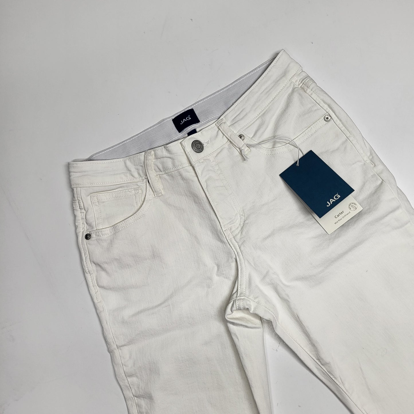 JAG Carter Mid Rise Girlfriend Pant Women's Sz 2P JP2967CBD618