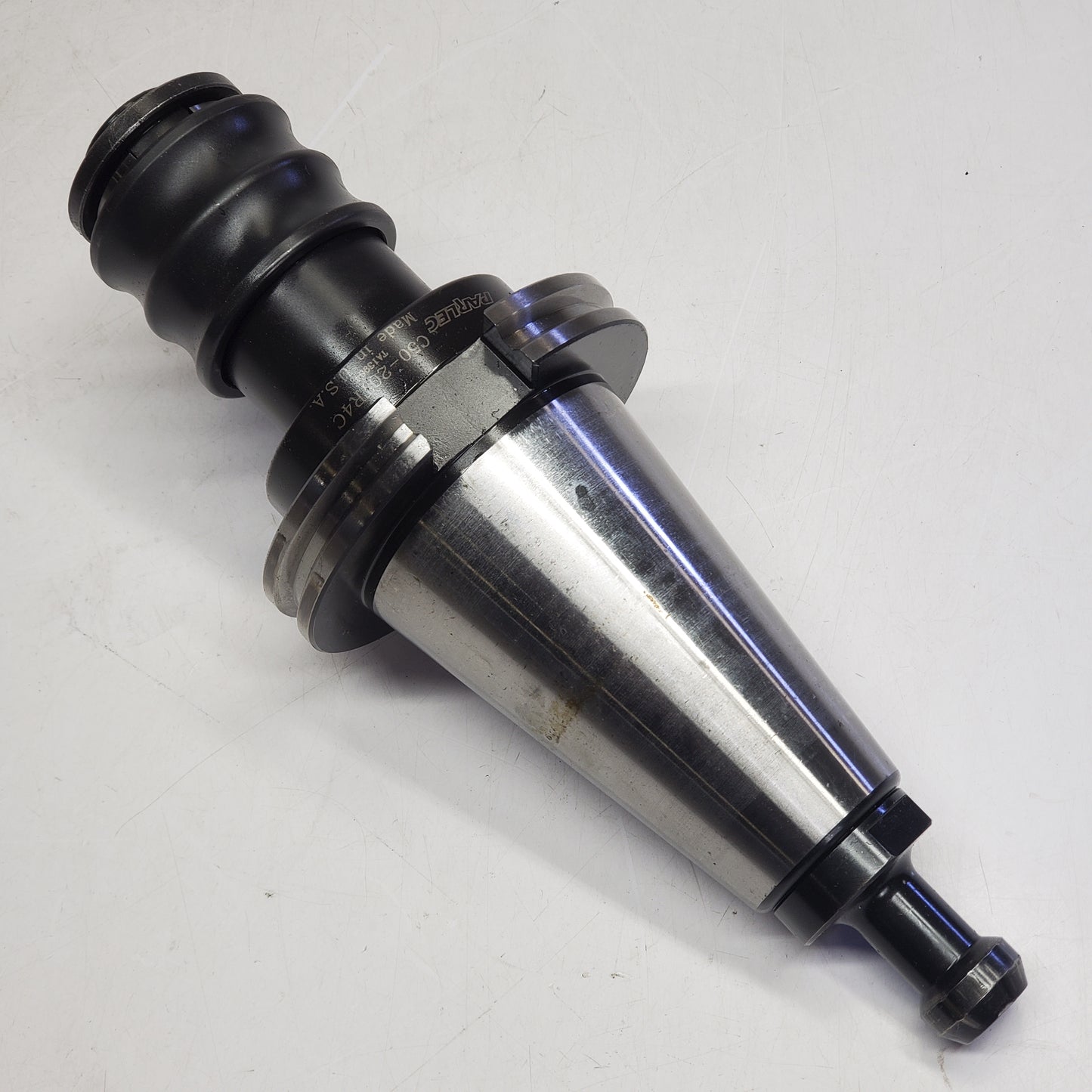 PARLEC Rigid Tapping Chuck CNC Machining Milling Tool Holder W/ Attachment Size 2 C50-20TR4C (Used)