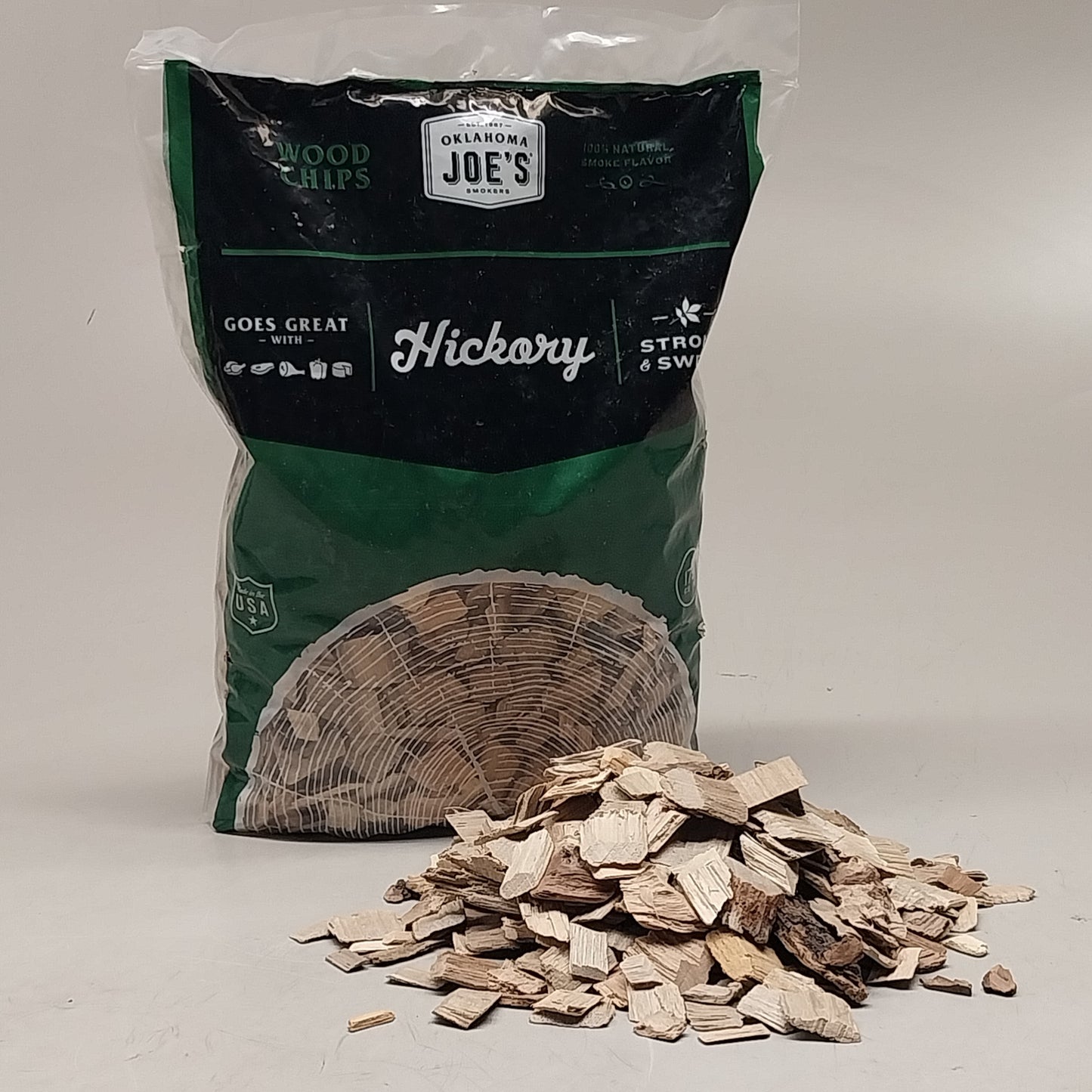 OKLAHOMA JOE'S Wood Chips Hickory Bag 179 Cu In/2 Lbs 17.125938 (New)