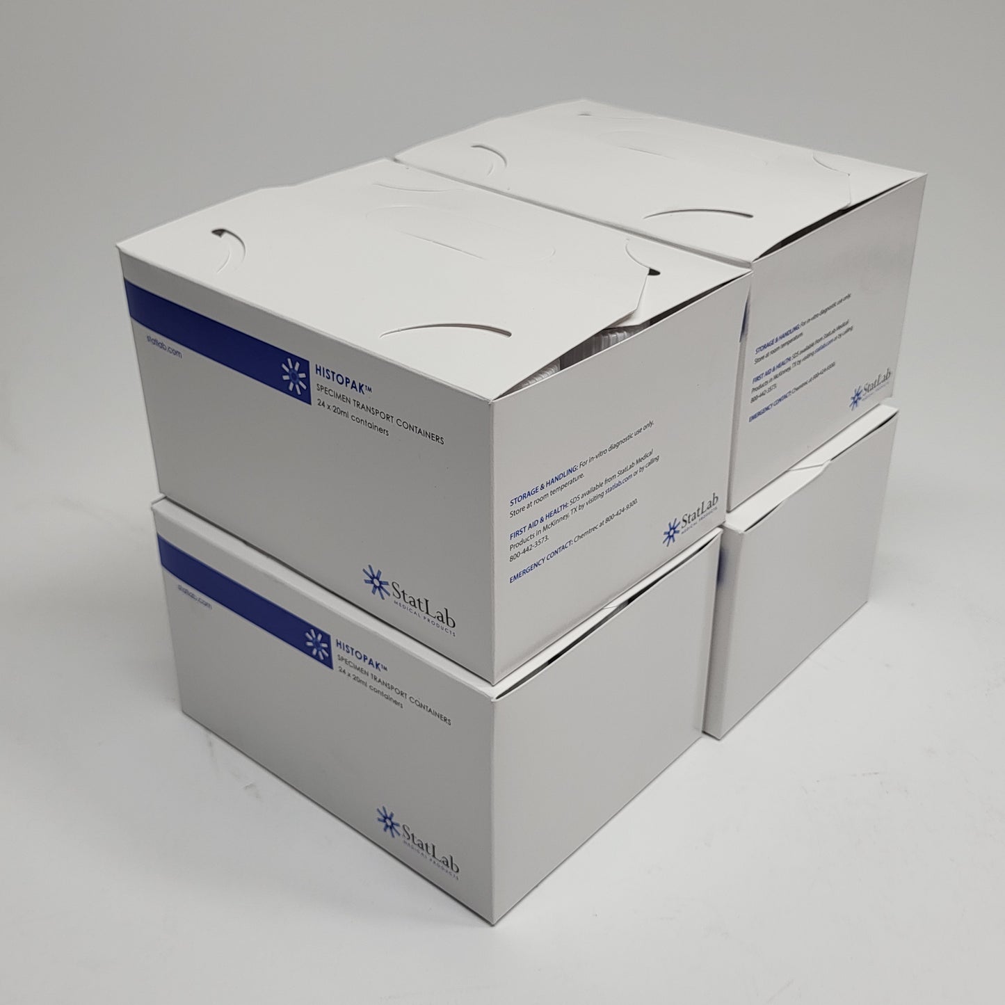 STATLAB (96 PACK) 10% Neutral Buffered Formalin Specimen Containers 0.6 oz