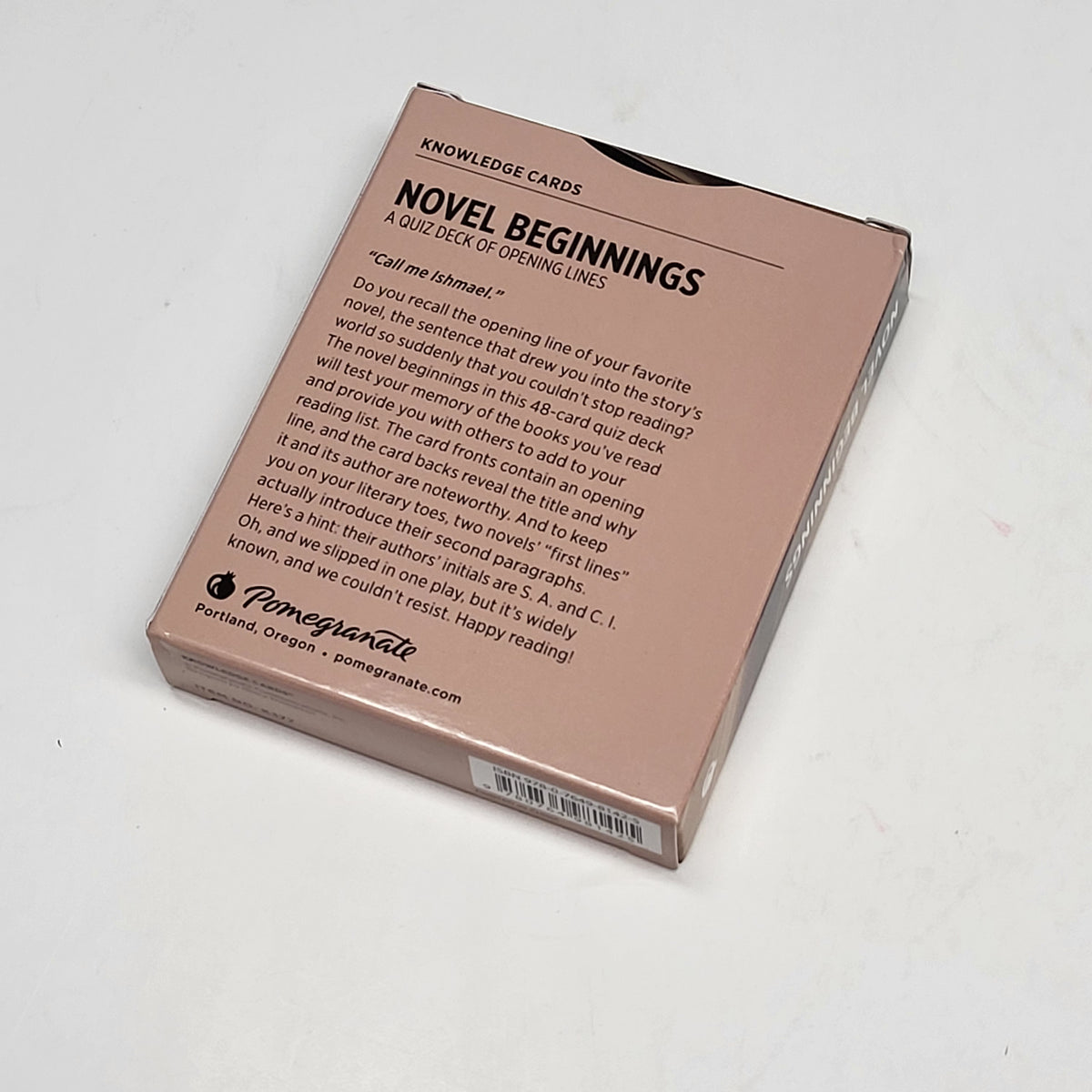 ZA@ POMEGRANATE Novel Beginnings: A Quiz Deck of Opening Lines Knowledge Cards