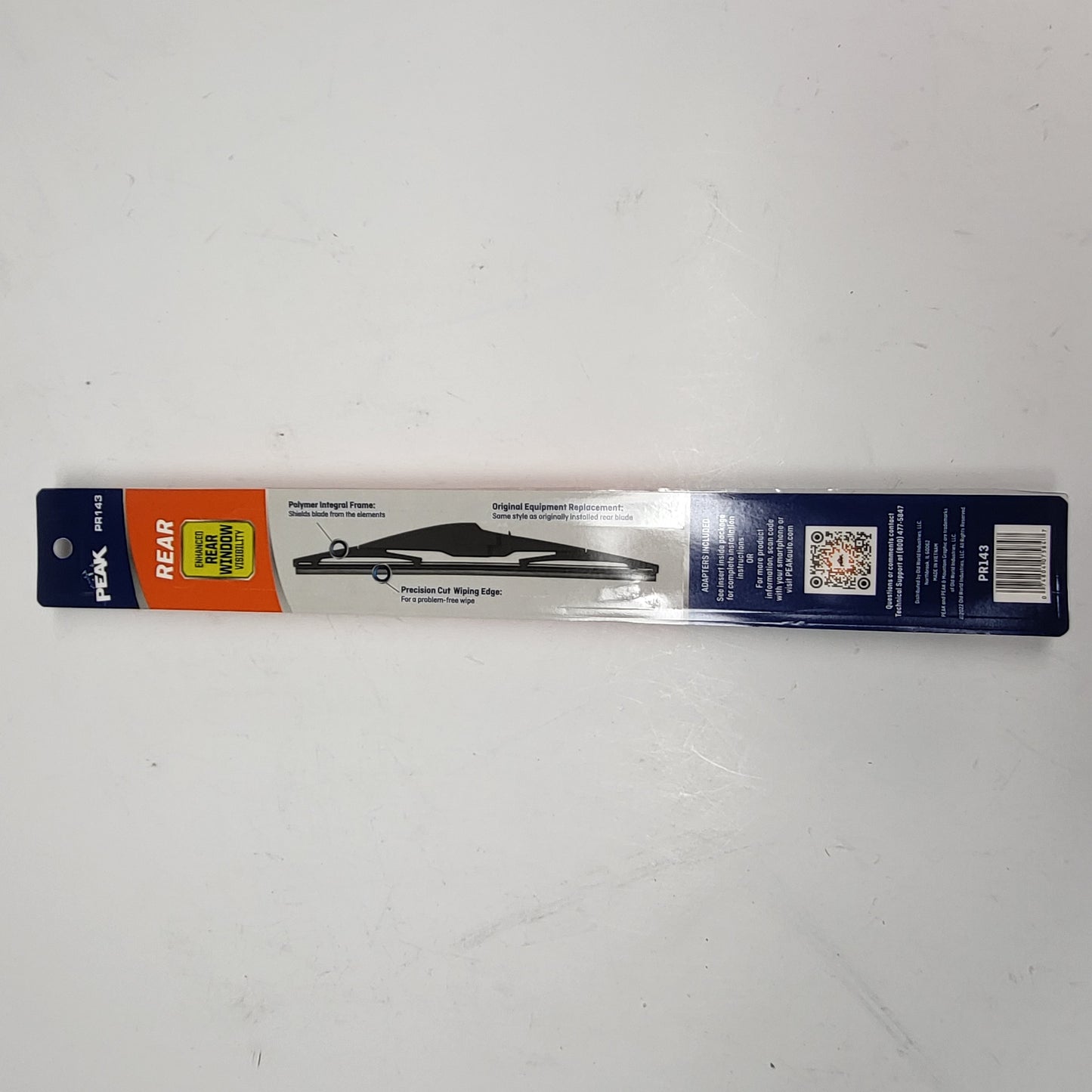 ZA@ PEAK Rear Window Wipers Precision Cut Wiping Edge 14" PR143