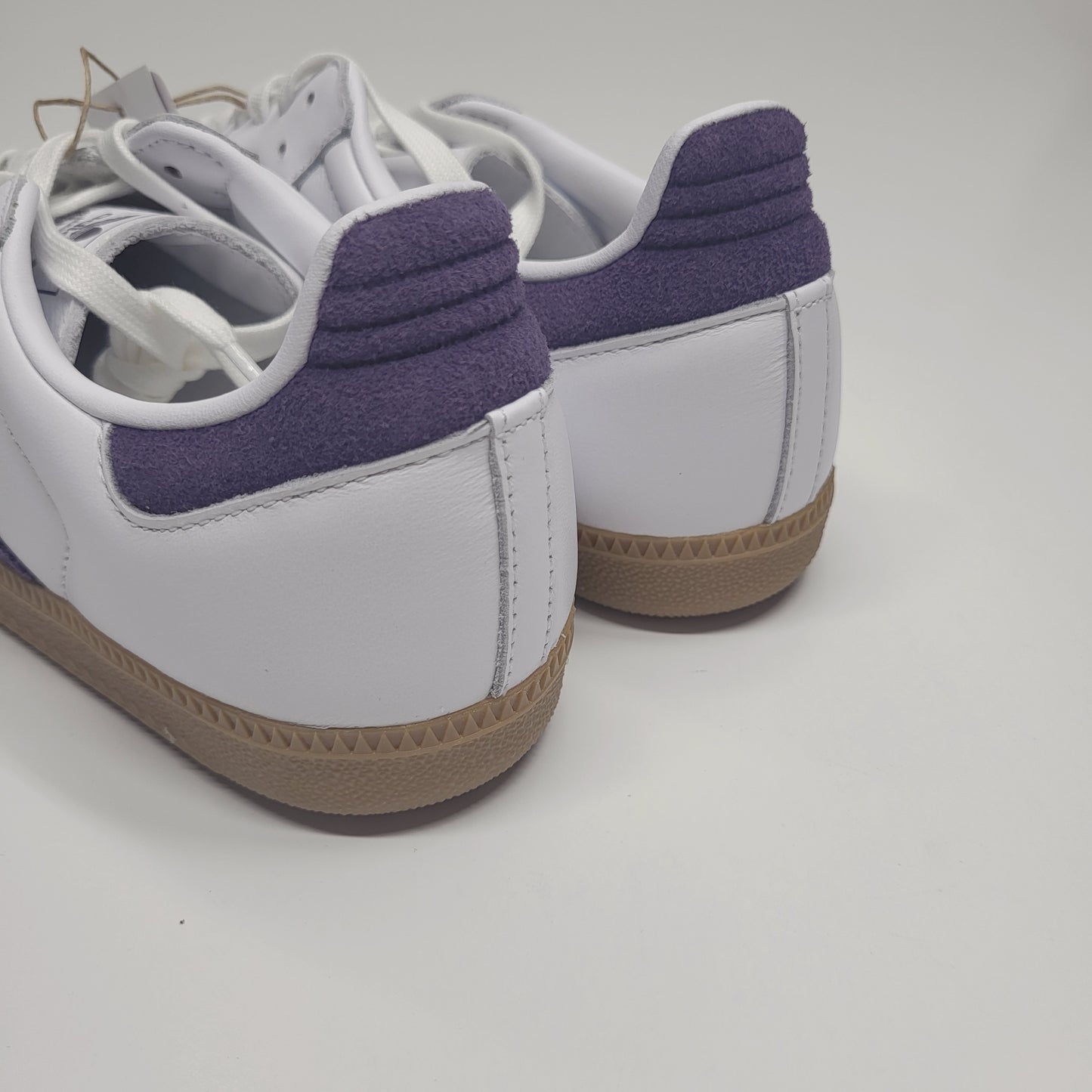 ADIDAS Samba Og W Sneakers Women's Sz 8.5 White and Purple JI2594