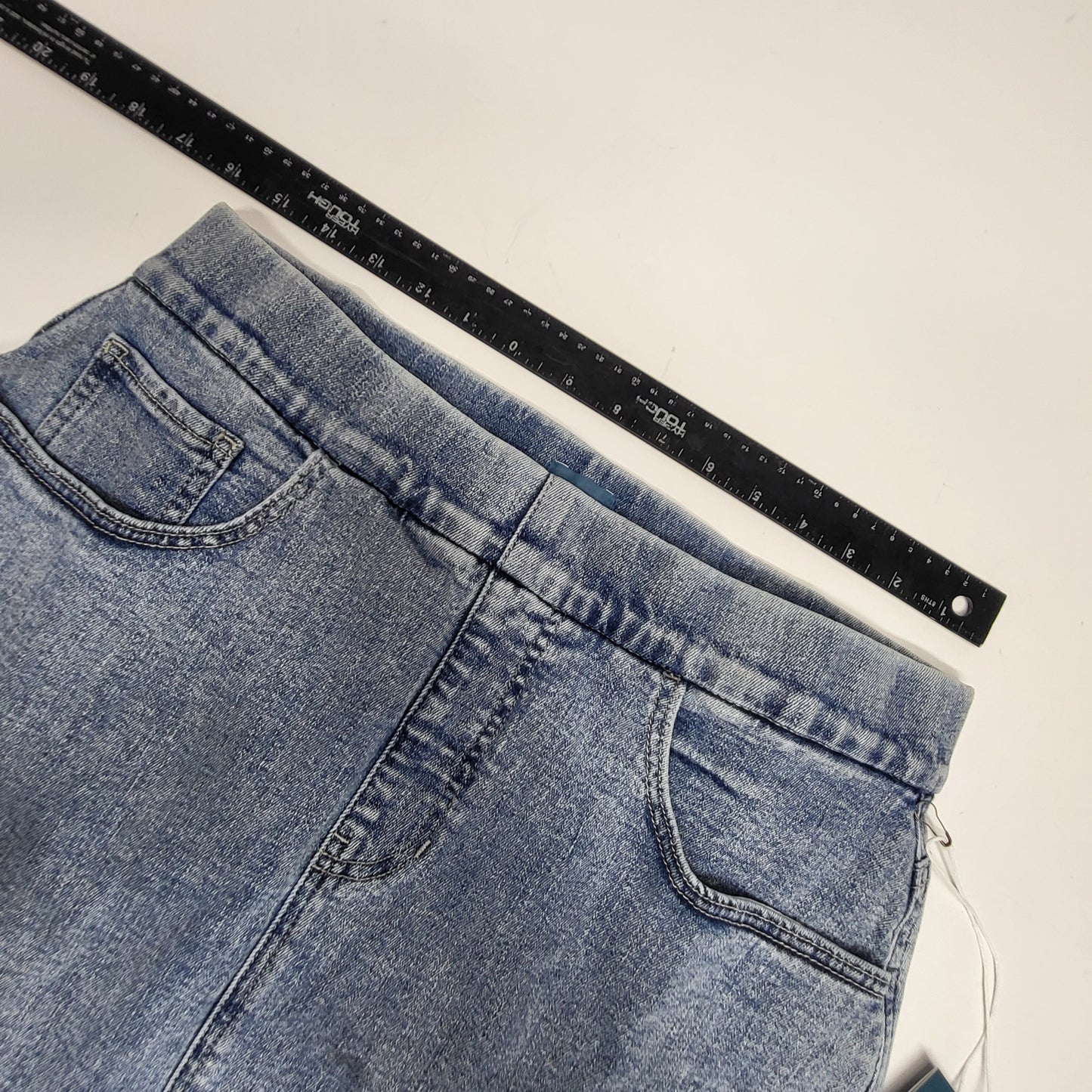 JAG On-the-go Mid Rise Pull-On Skort Womens Sz 12 Silver Lake J3101CSA220