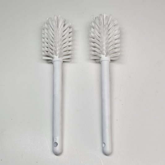 SPARTA (2 PACK) Pint Bottle Brush Large Bottle & Jar Cleaner 12" White