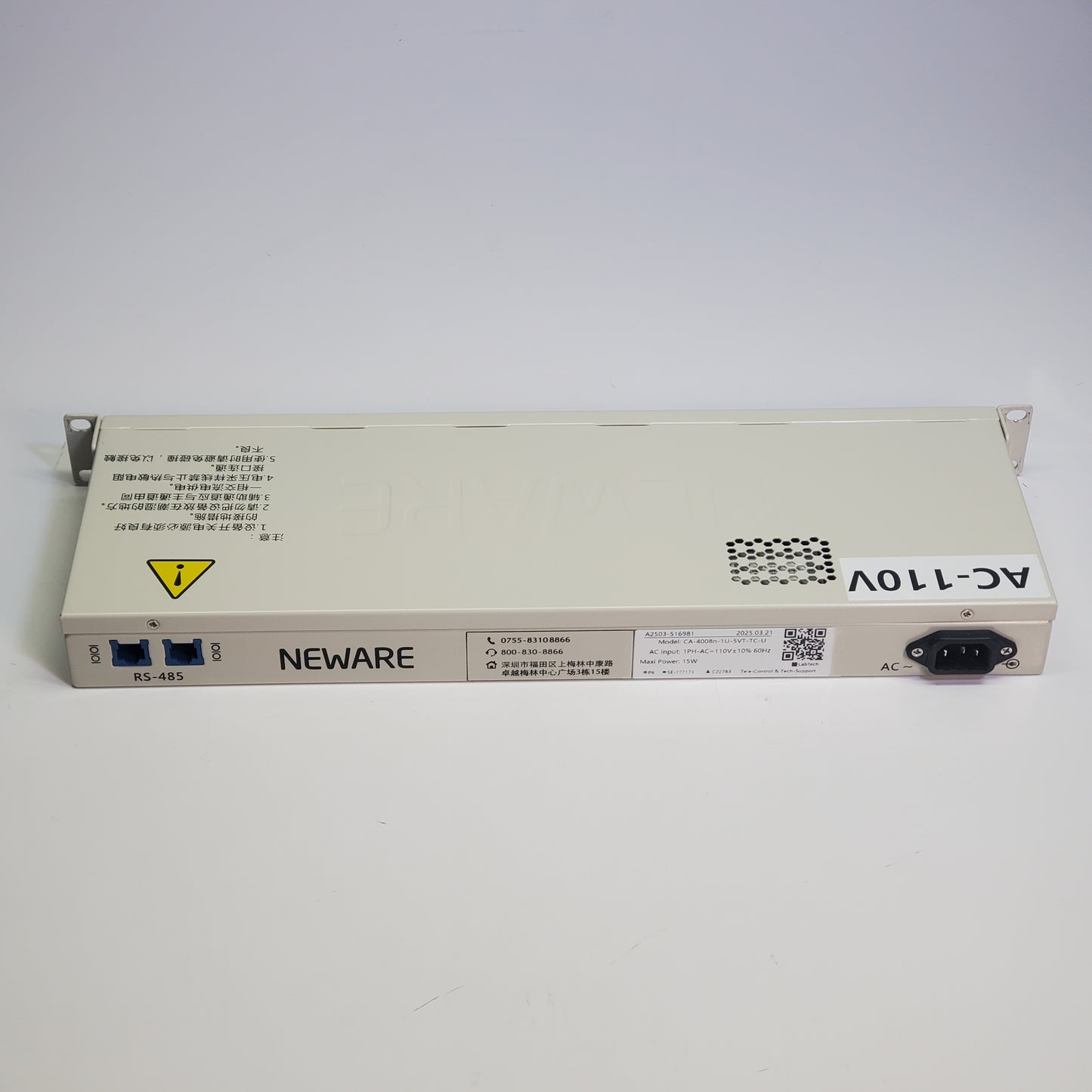 NEWARE Battery Tester Auxiliary Channel CA-4008N-1U-5VT-TC-U (New Other)