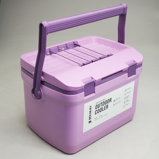 STANLEY Heavy Duty Outdoor Camping Cooler W/ Easy Carry Handle 18 QT Lilac 10-01623-204
