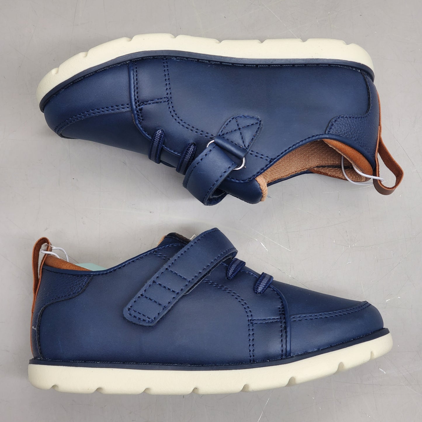 STRIDE RITE 360 Ethan Dress Sneaker Shoes Kids SZ 12M Navy KB009504