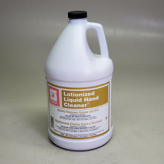 ZA@ SPARTAN Lotionized Liquid Hand Cleaner Quickly Remove Grease & Dirt 1 Gal 3003