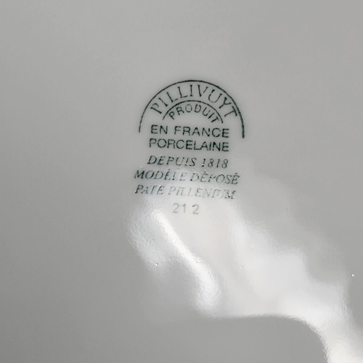 PILLIVUYT (4 PACK) Coupe Porcelain Salad Plates Made in France  11" All White