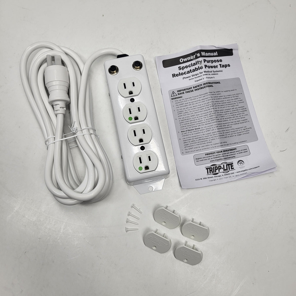 TRIPP LITE Medical Grade Power Strip Ps-415-hg-oem White PS-415-HG-OEM